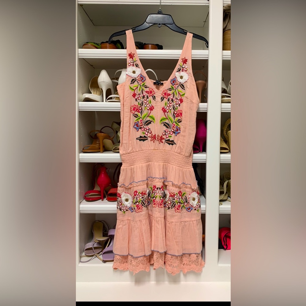 Boston Proper beaded summer dress. Size xs